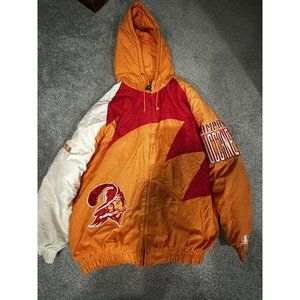 Tampa Bay Buccaneers Logo Athletic Sharktooth Creamsicle Pro Line jacket XL RARE